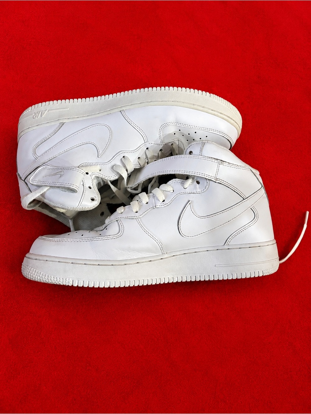 Nike Air Force 1 High ‘07 Triple White Men’s Size 11 Leather Sneakers